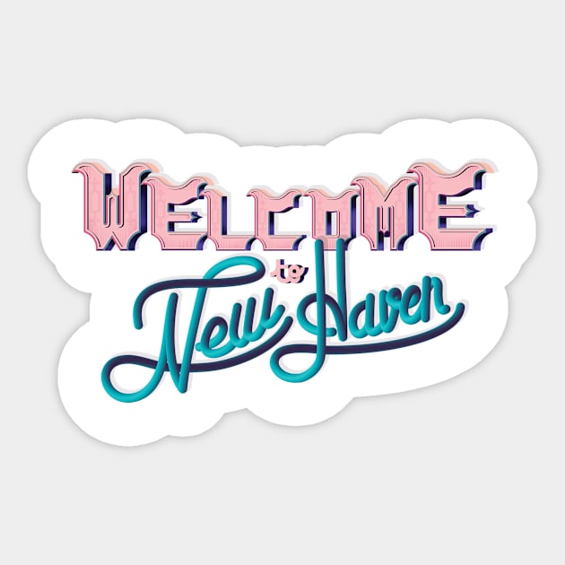 NEW HAVEN Sticker by monsieurlaw